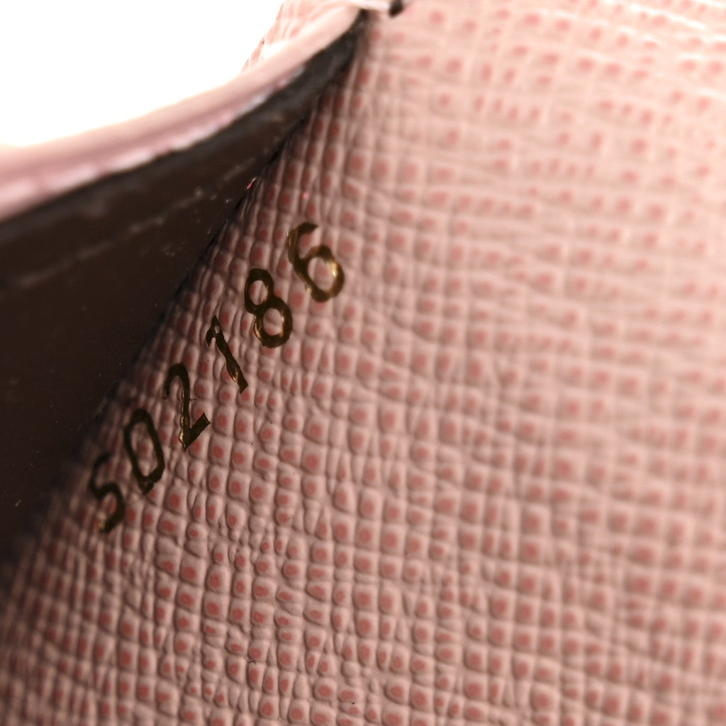 Monogram Emilie Wallet Rose Ballerine