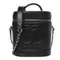 Lambskin Timeless Vanity Cosmetic Case Black