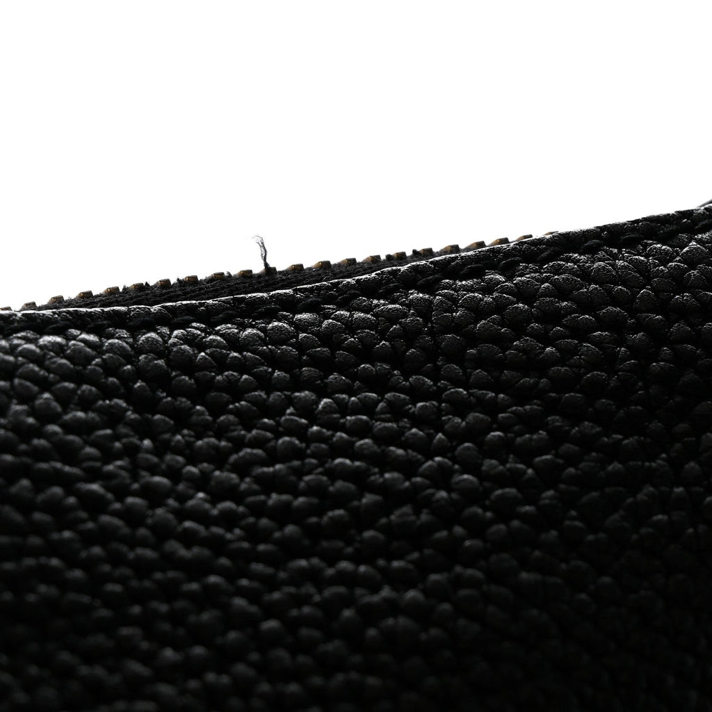 Pebbled Calfskin Large Soho Hobo Black