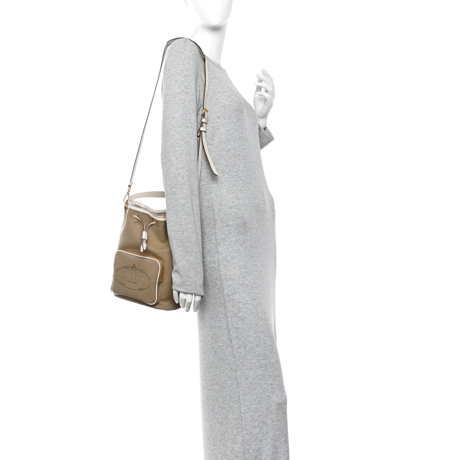 Jacquard Logo Mini Bucket Crossbody Bag Corda Talco