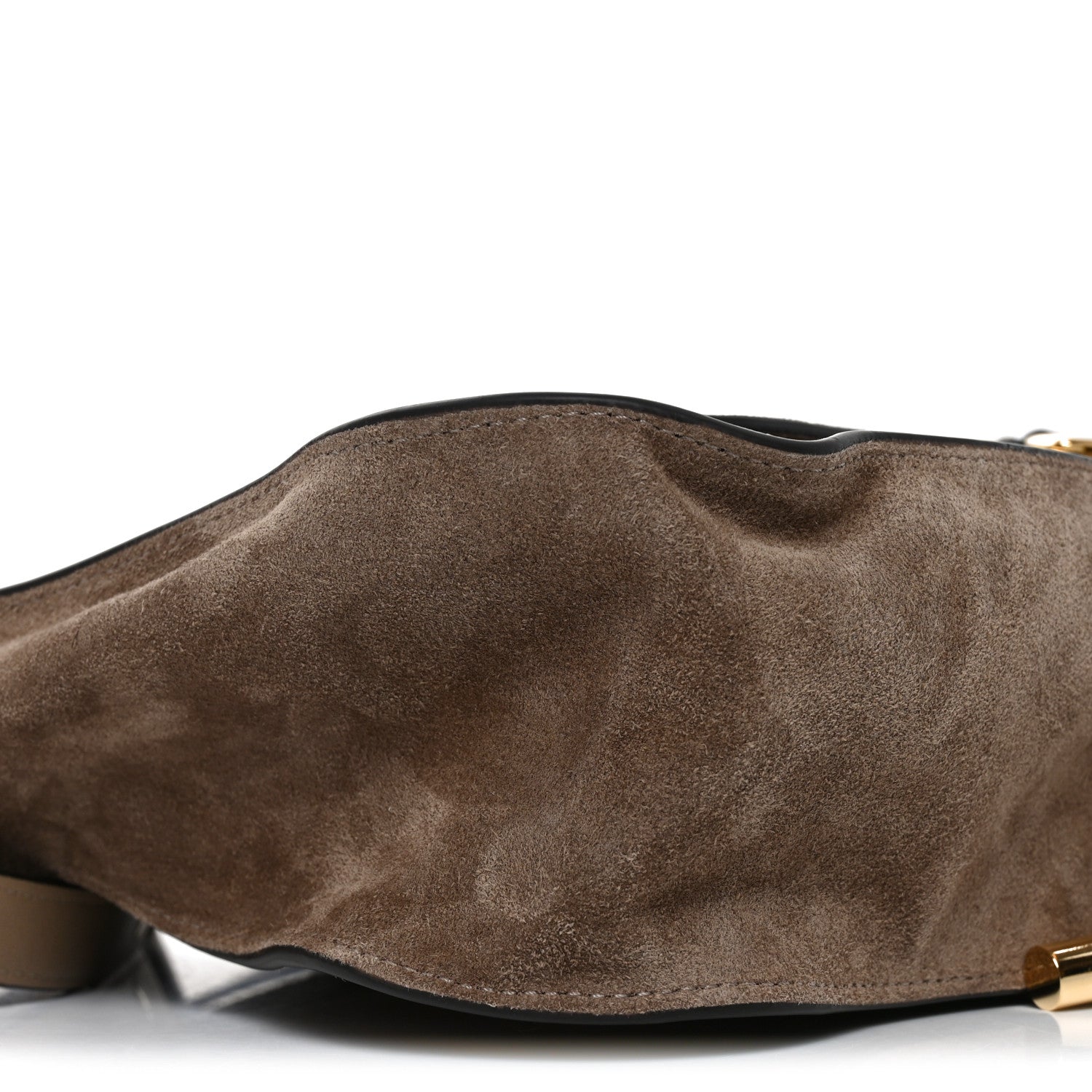 Suede Calfskin Small Marcie Shoulder Bag Boyish Brown