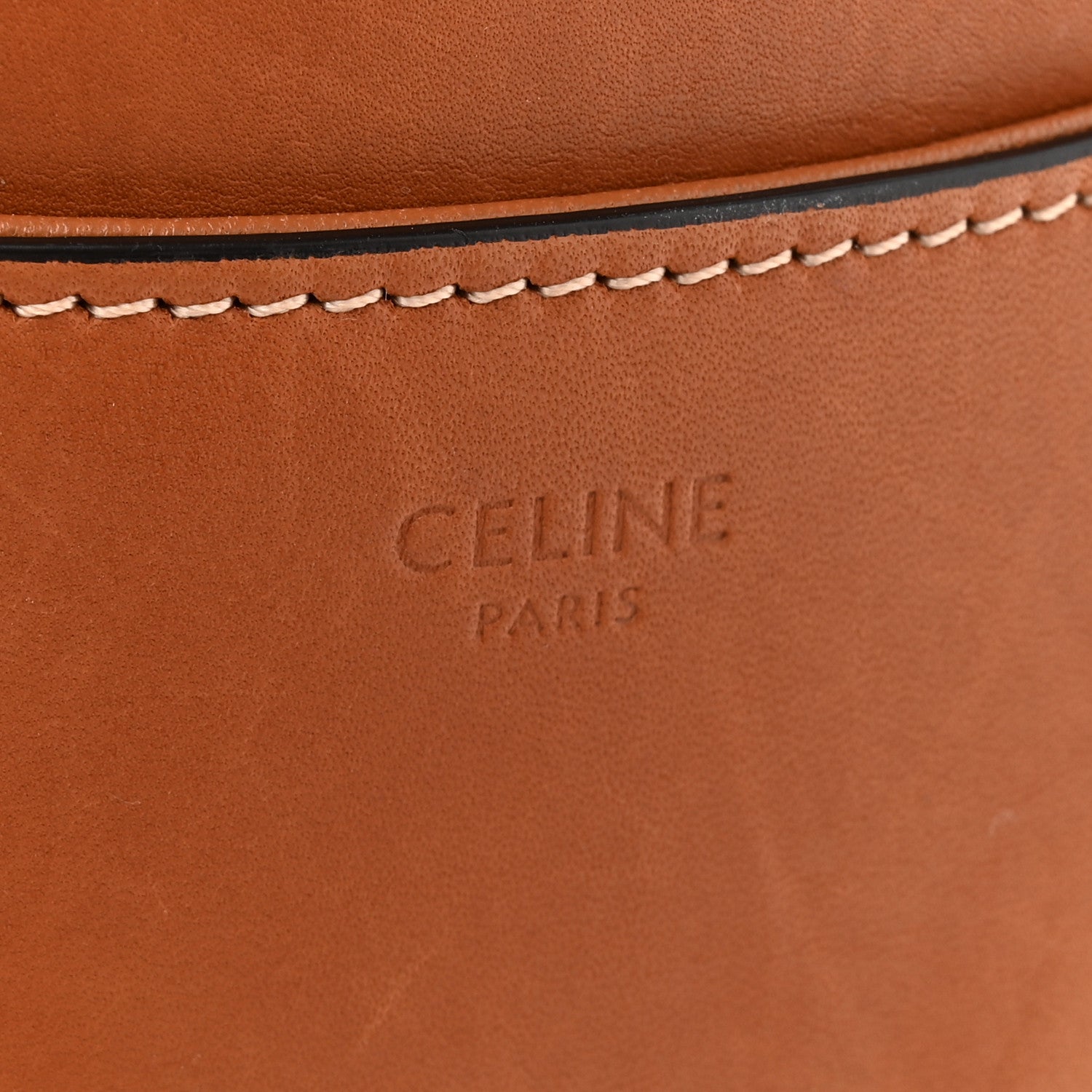 Natural Calfskin Besace Small 16 Tan
