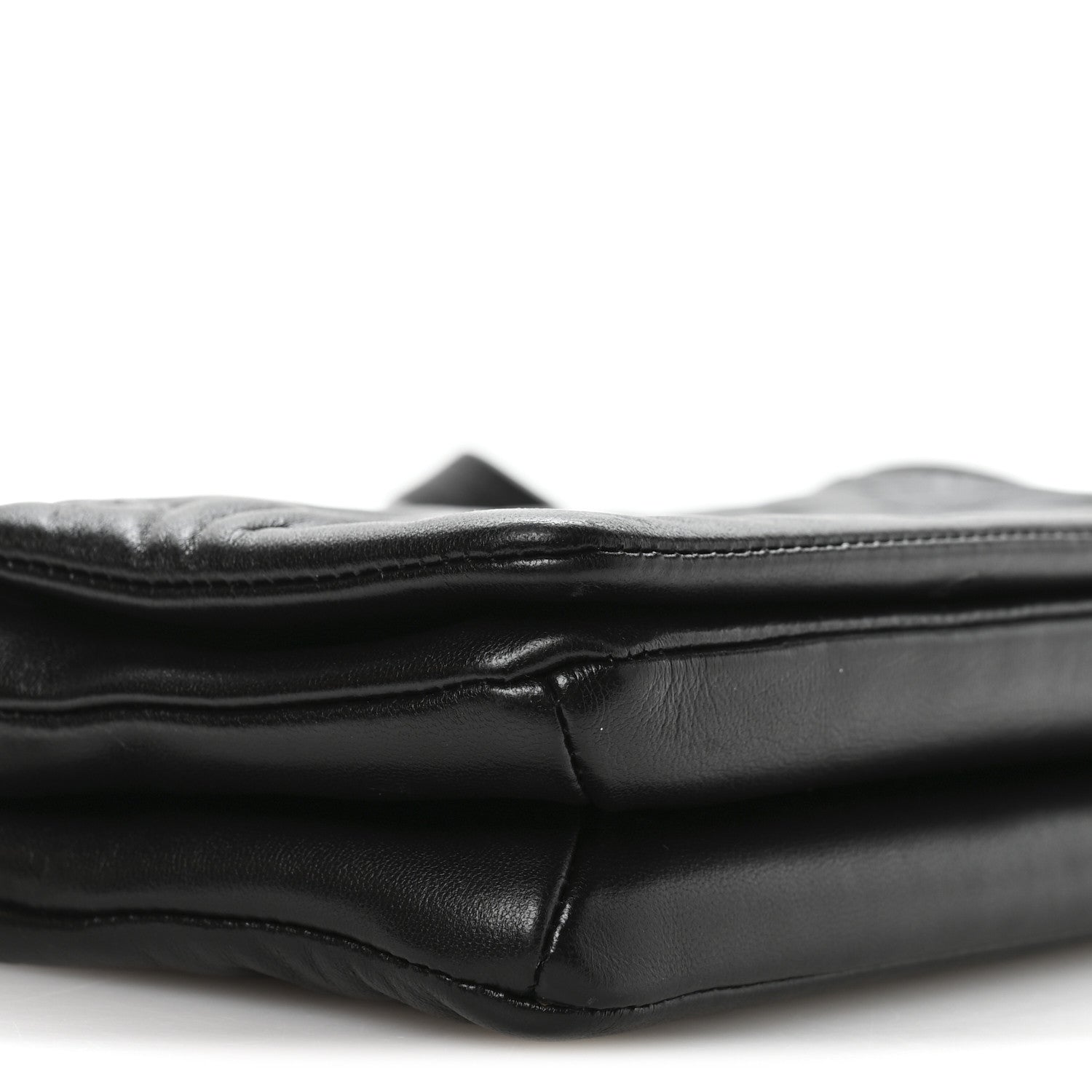 Lambskin Embossed Monogram Pochette Coussin Crossbody Black
