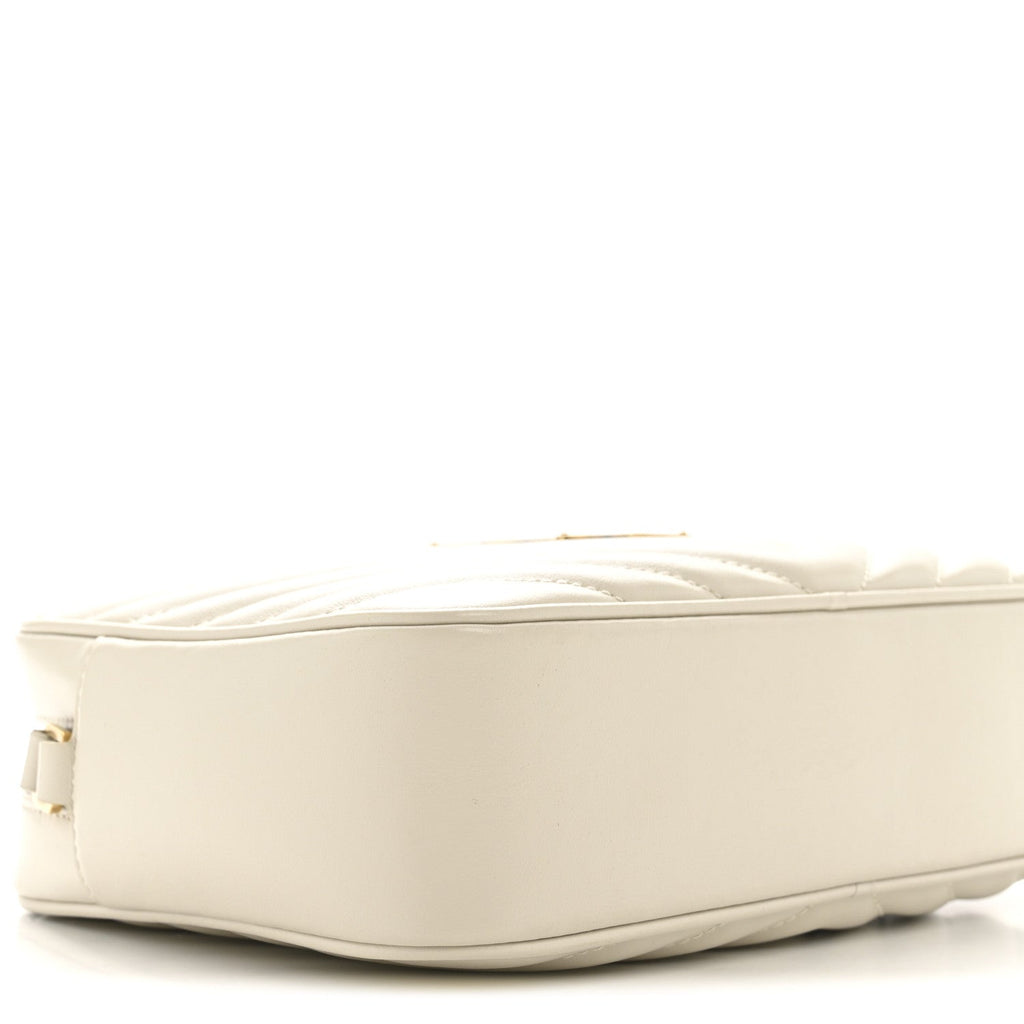 Calfskin Matelasse Monogram Lou Camera Bag Crema Soft