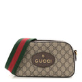GG Supreme Monogram Web Neo Vintage Shoulder Bag Beige New Acero Crop