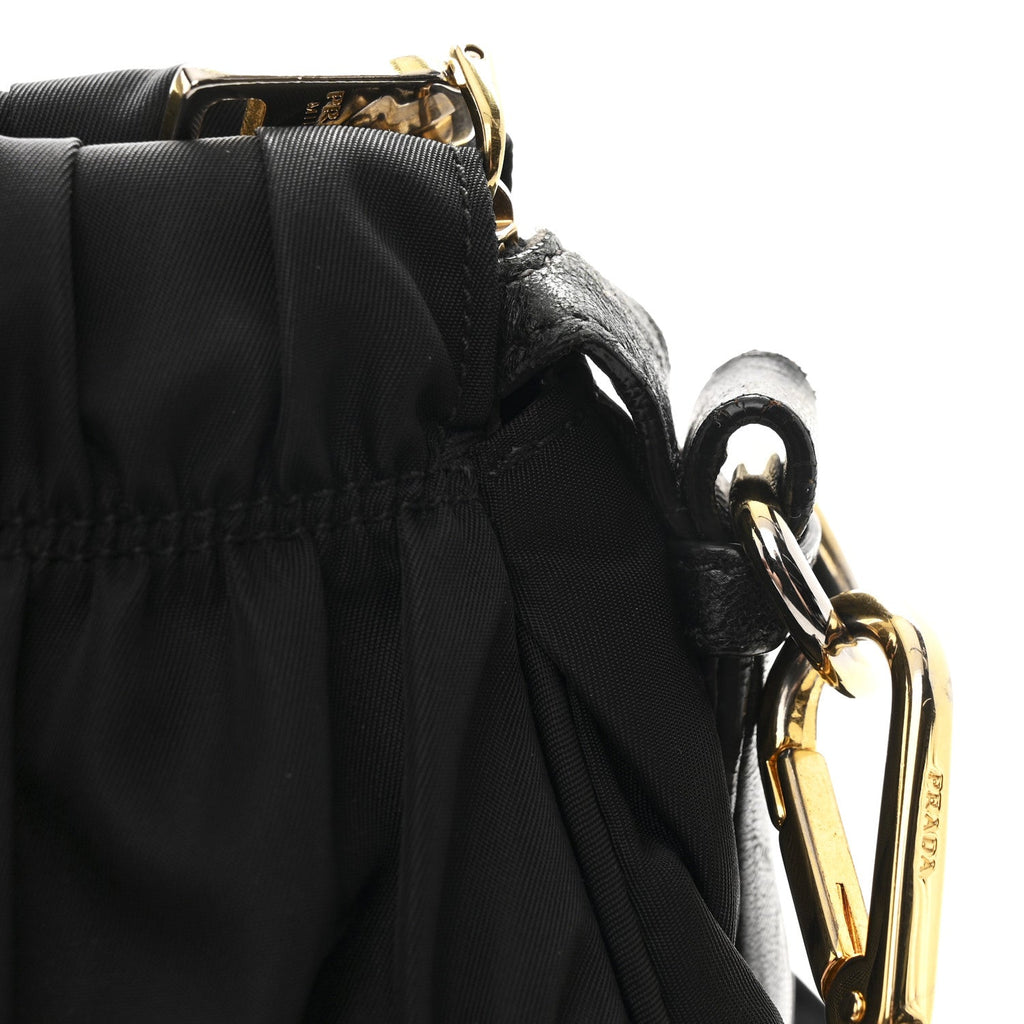 Tessuto Nylon Gaufre Tote Black