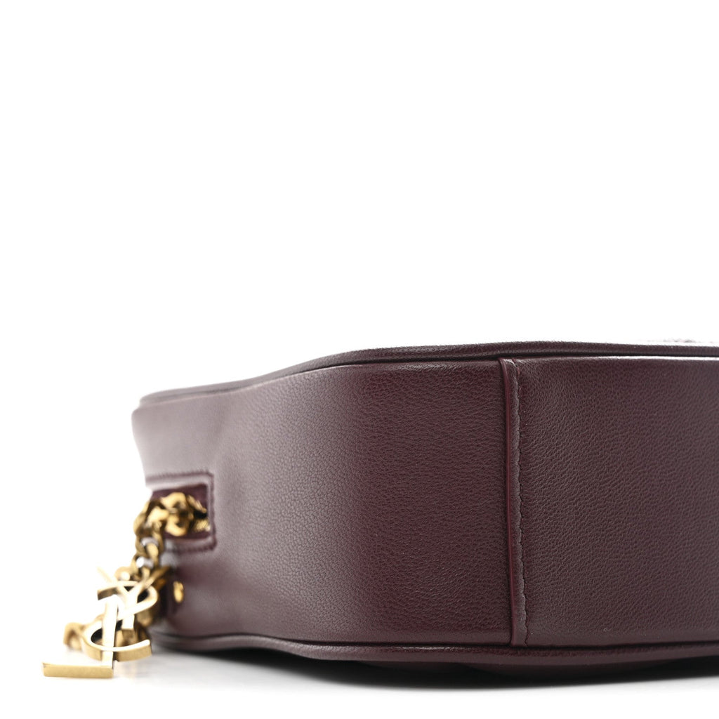 Lambskin Quilted Mini Camera Bag Hot Wine