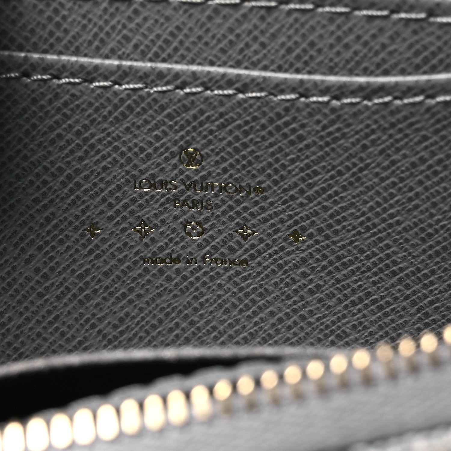Denim Monogram Zippy Coin Purse Washed Gray