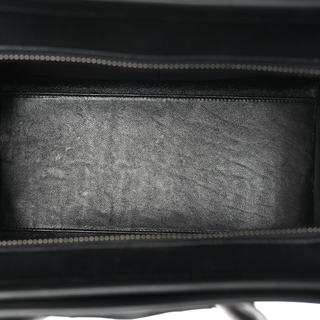 Textile Smooth Calfskin Micro Bi-Color Luggage Natural