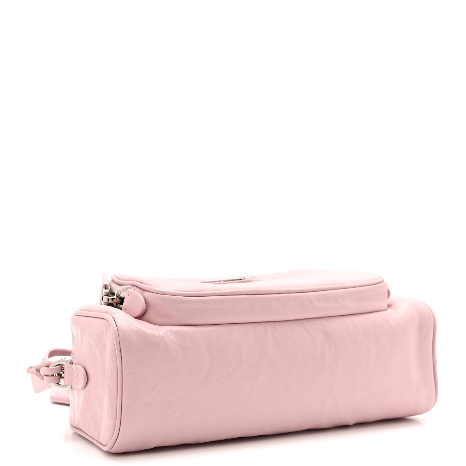 Nappa Antique Multi-Pocket Shoulder Bag Alabastro