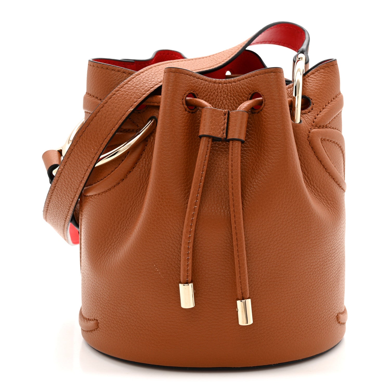 Calfskin Empire By My Side Bucket Bag Cuoio