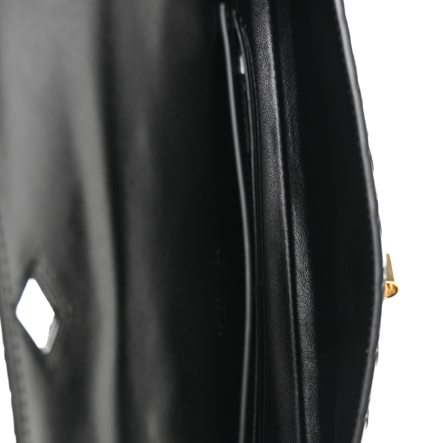 Nappa Intrecciato Long Andiamo Top Handle Clutch Black