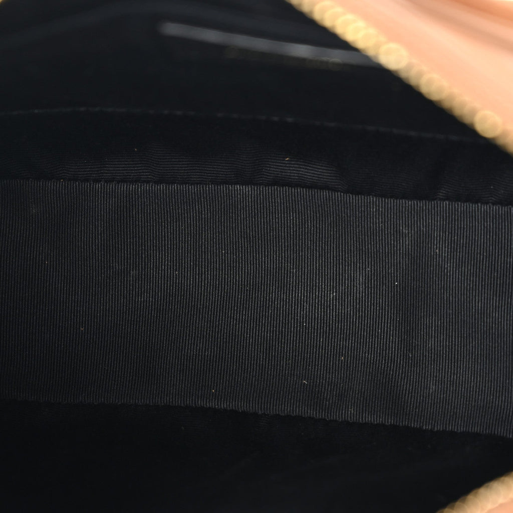 Suede Matelasse Monogram Lou Camera Bag Cinnamon