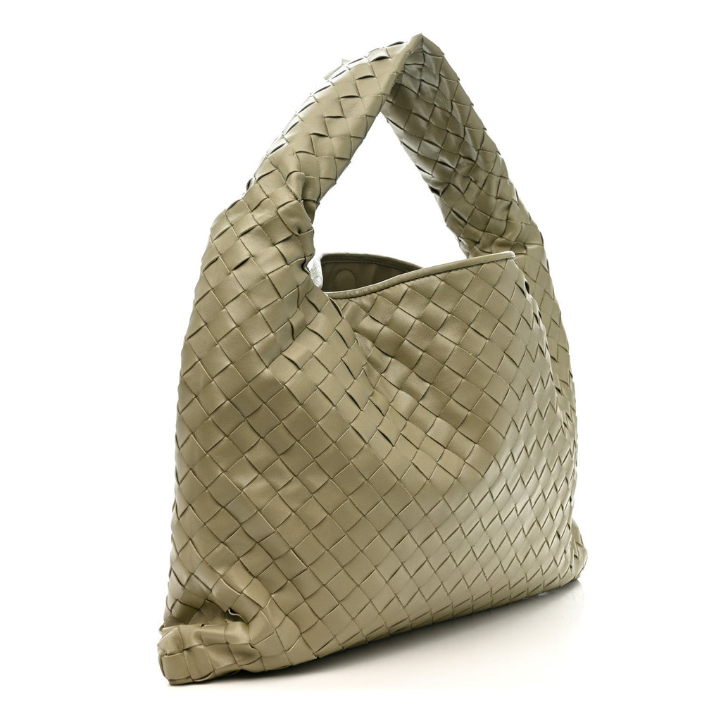 Calfskin Intrecciato Small Hop Travertine