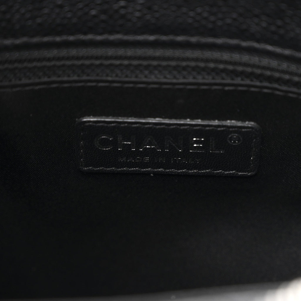 Caviar Quilted Grand Shopping Tote GST Black