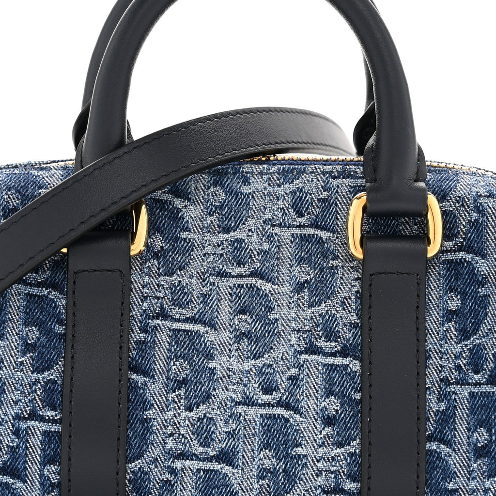Denim Oblique Nano Groove 17 Bag Blue