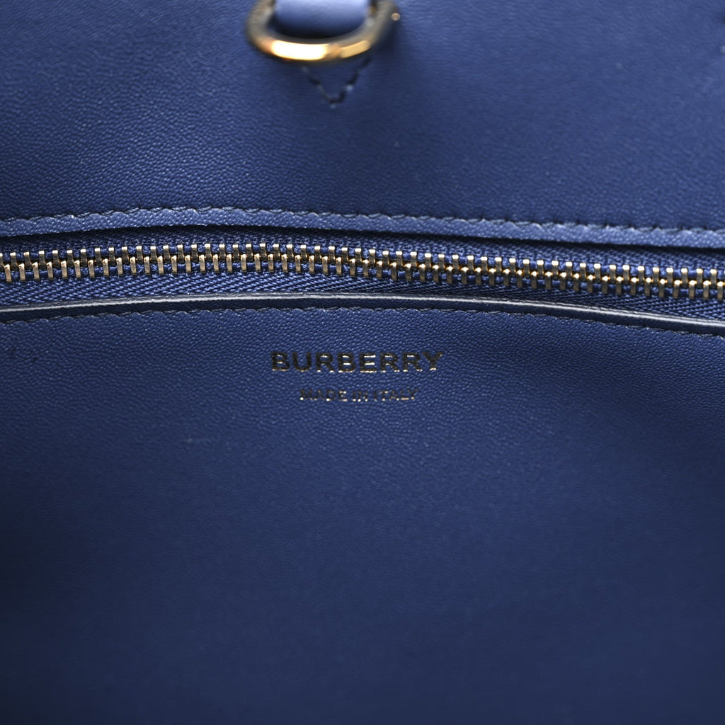 Grained Calfskin Small Frances Tote Navy