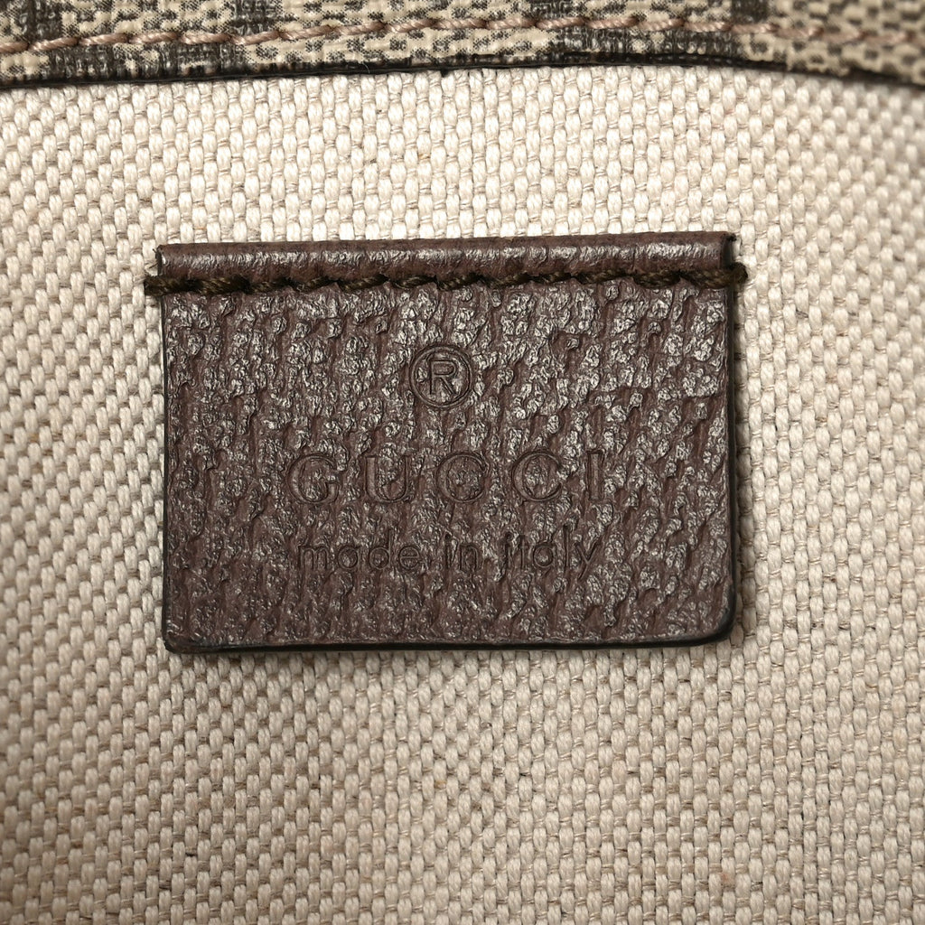 GG Supreme Monogram Neo Vintage Web Belt Bag Brown