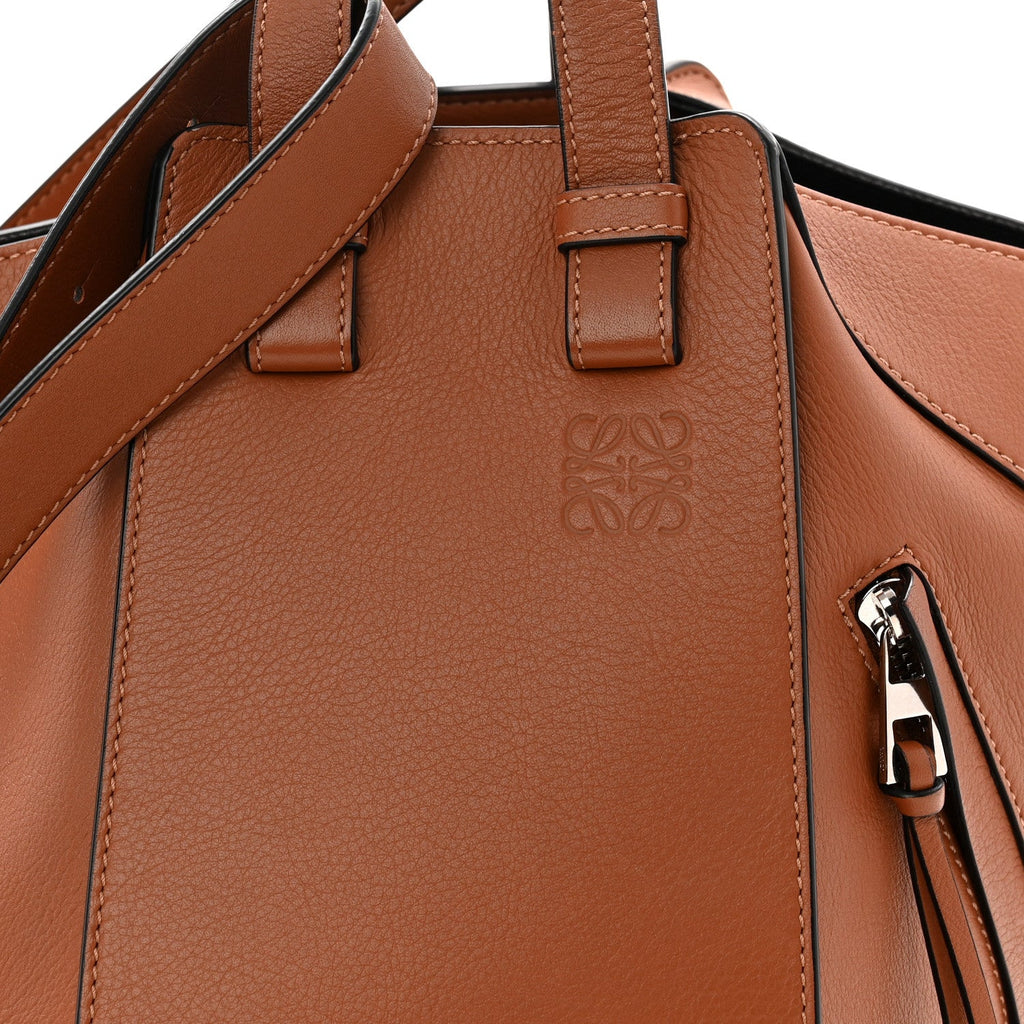 Calfskin Small Hammock Shoulder Bag Tan