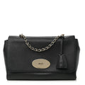 Glossy Goatskin Medium Lily Black