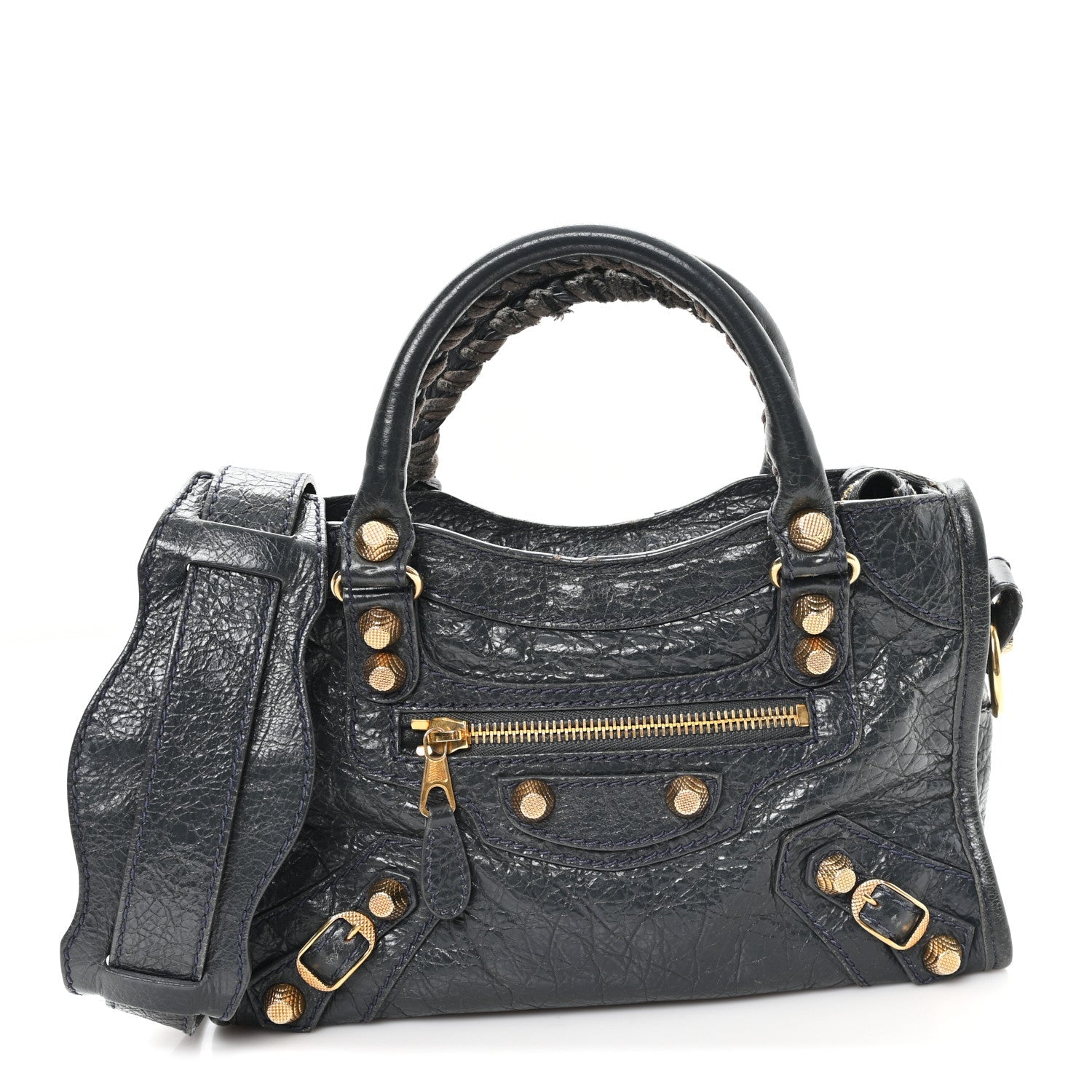 Agneau Giant 12 Gold Hardware Mini City Anthracite