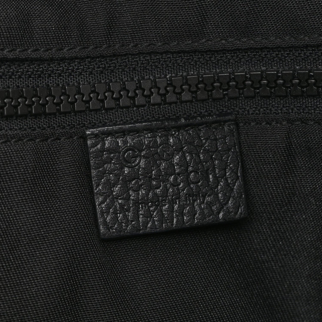 Nylon Monogram Small Flat Messenger Bag Black