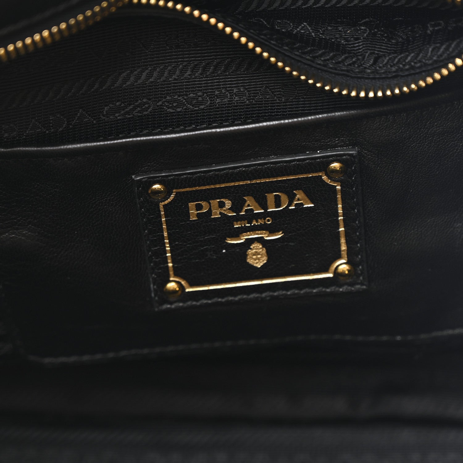 Nappa Gaufre Top Handle Satchel Black