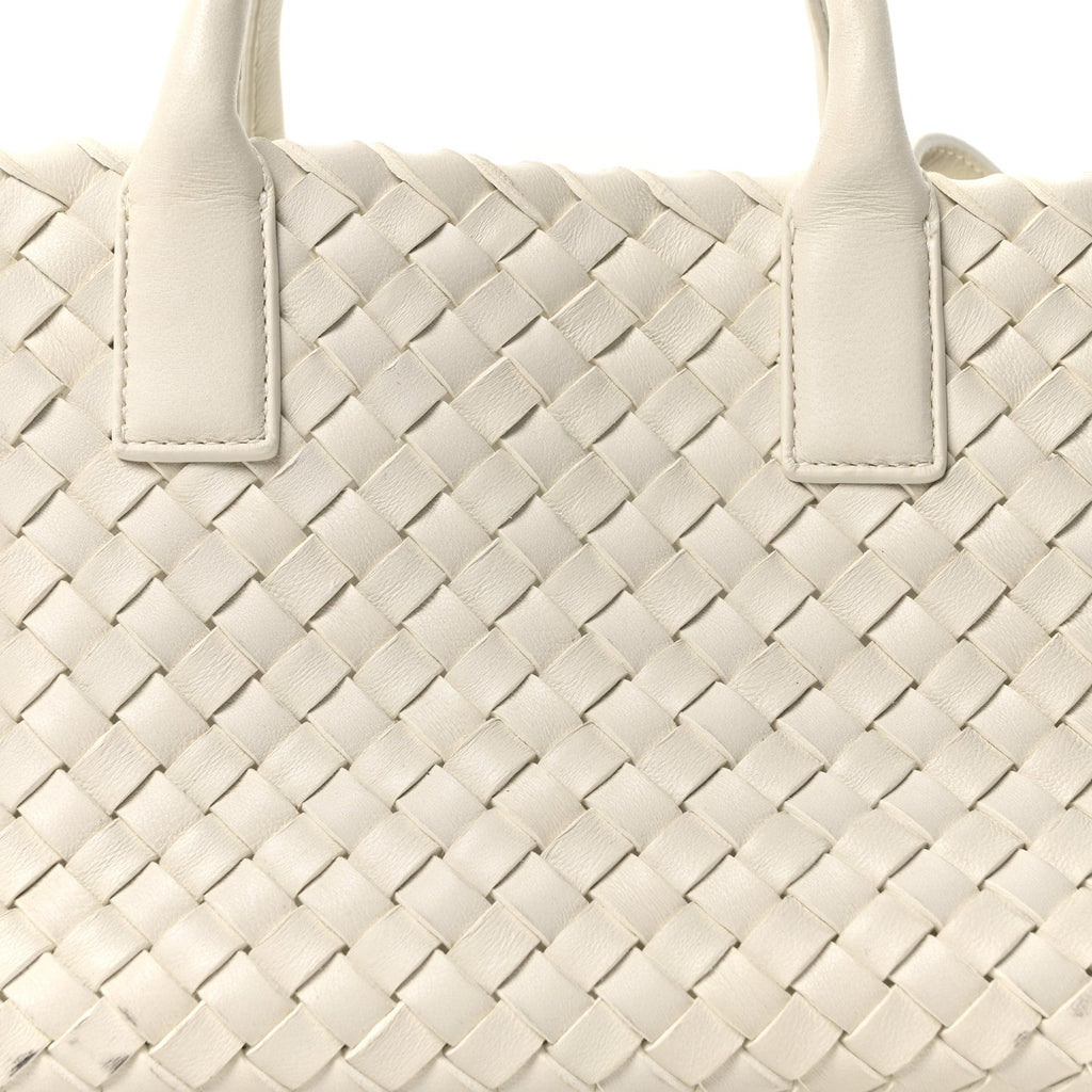 Nappa Intrecciato Mini Cabat White