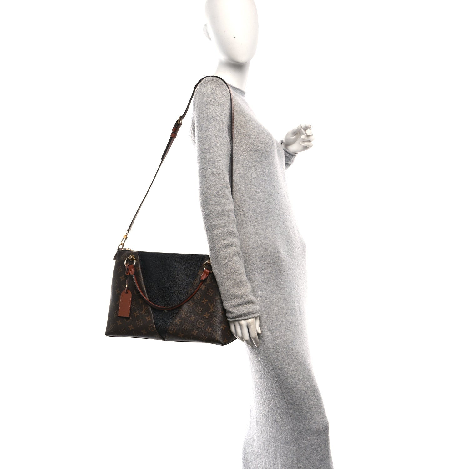Monogram V Tote MM Black