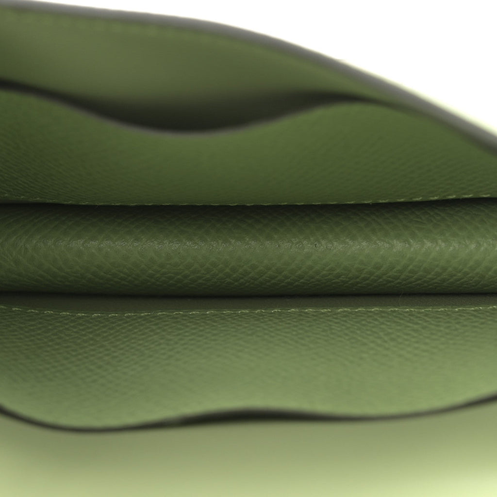 Epsom Constance Slim Wallet Vert Criquet