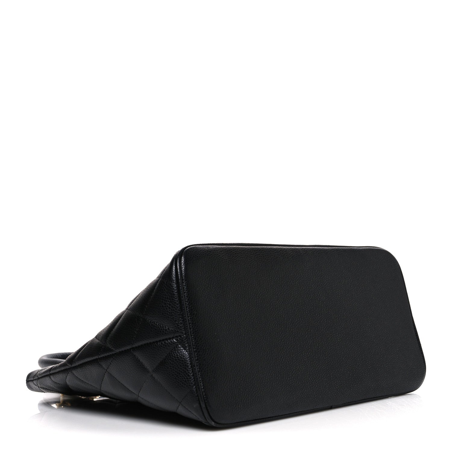 Caviar Quilted Medallion Tote Black