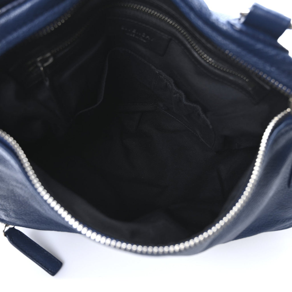 Sugar Goatskin Medium Pandora Deep Blue