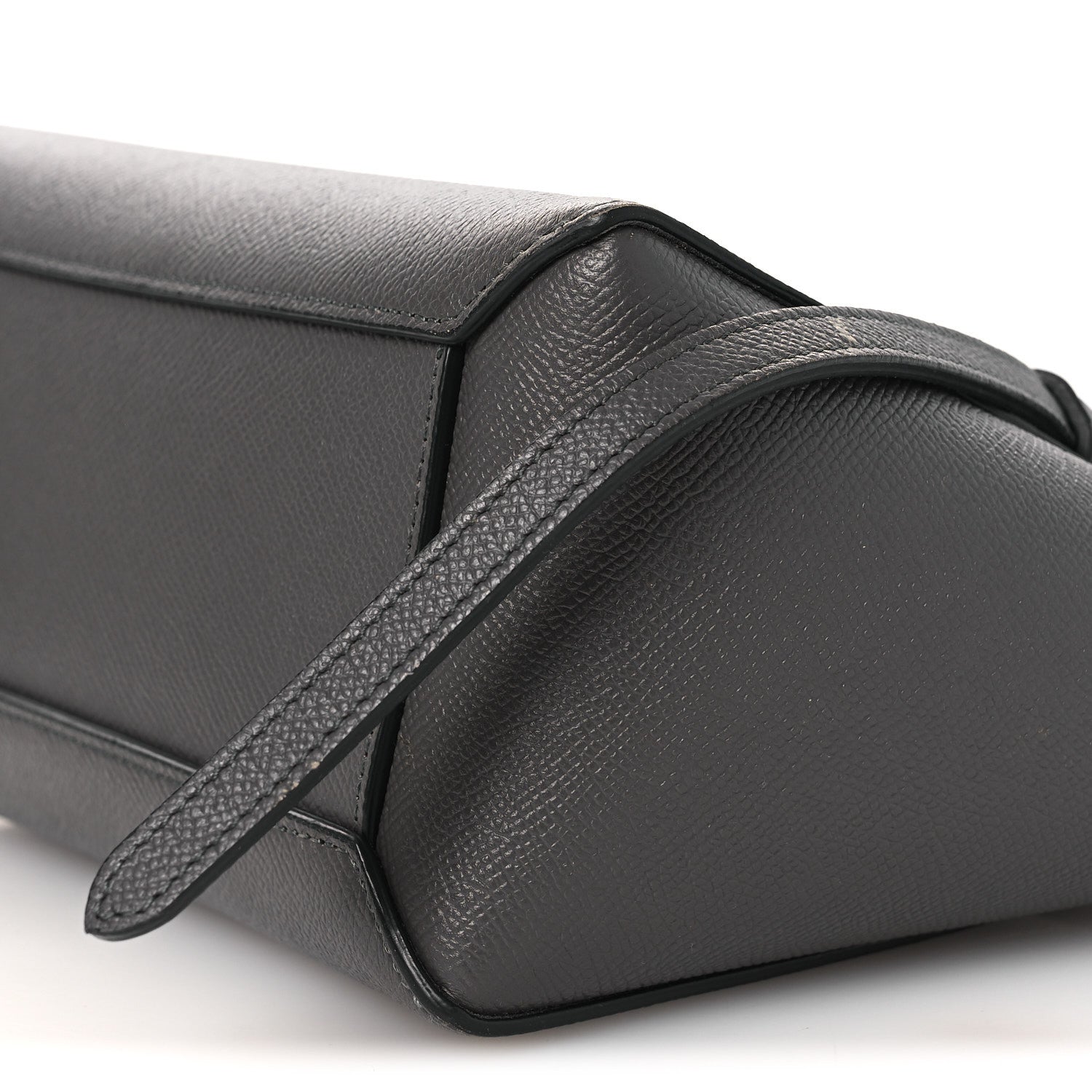 Grained Calfskin Nano Belt Bag Grey