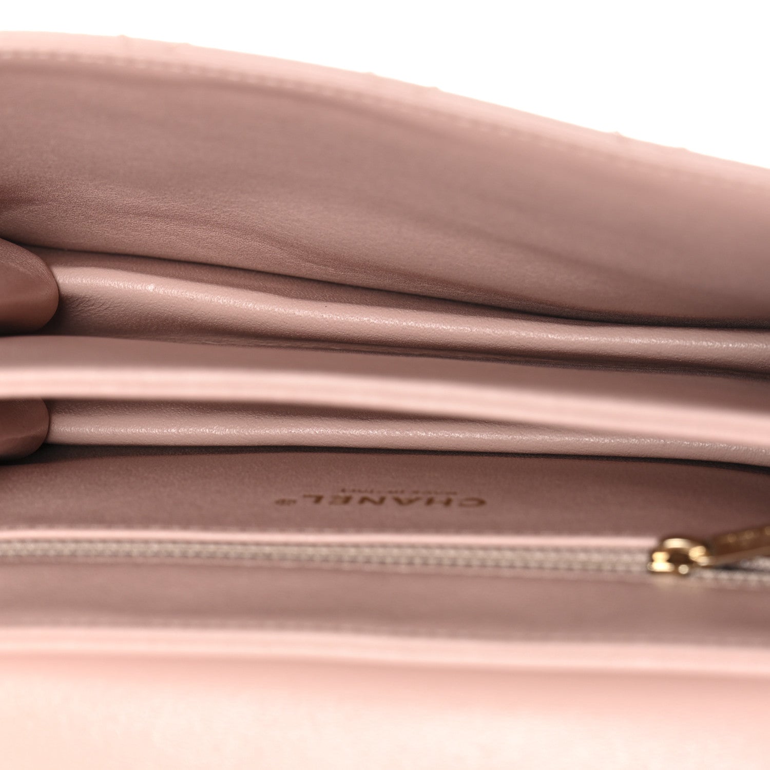 Sheepskin Quilted Beauty Lock Flap Pink