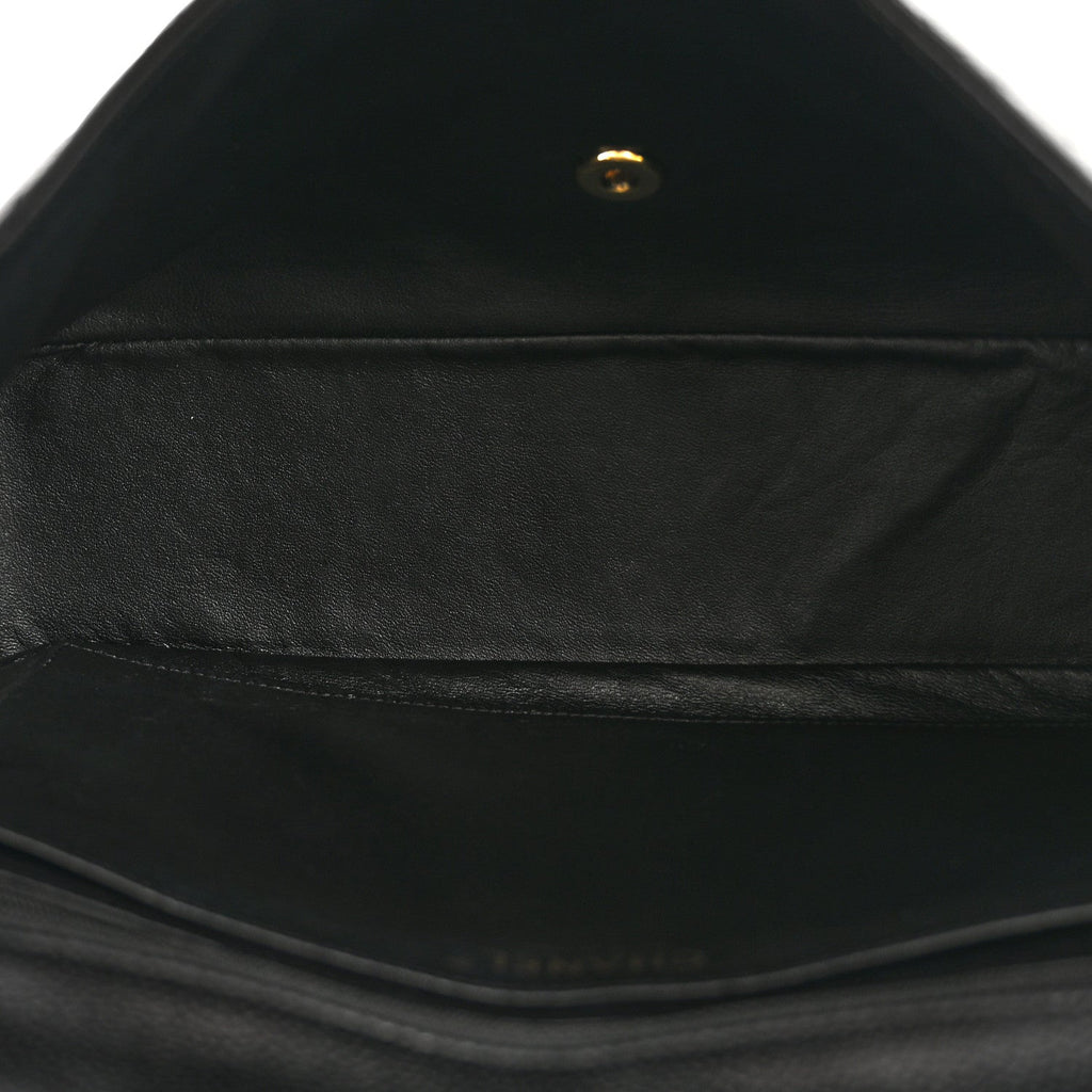 Caviar Quilted Jumbo Single Flap Black