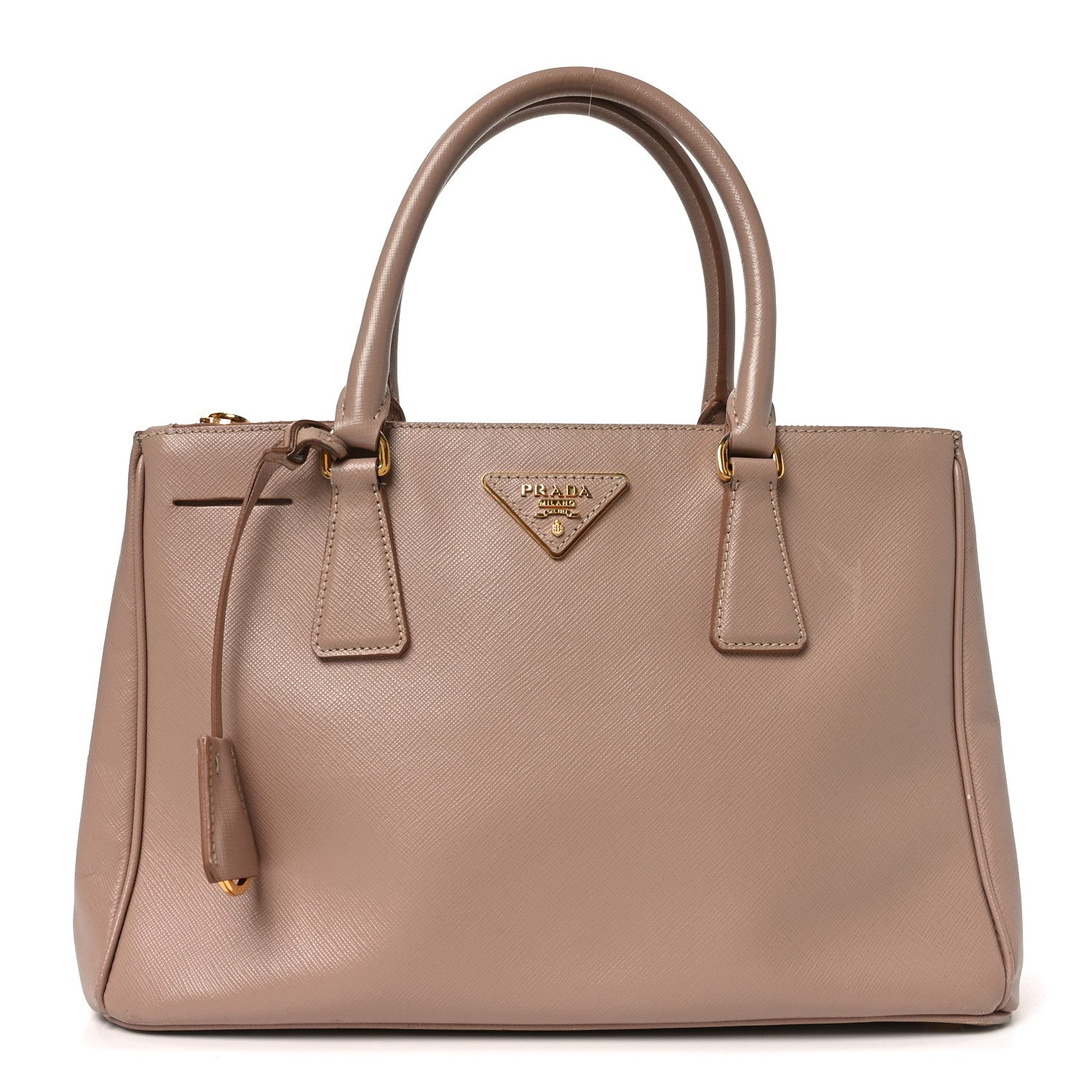 Saffiano Small Galleria Double Zip Tote Cammeo