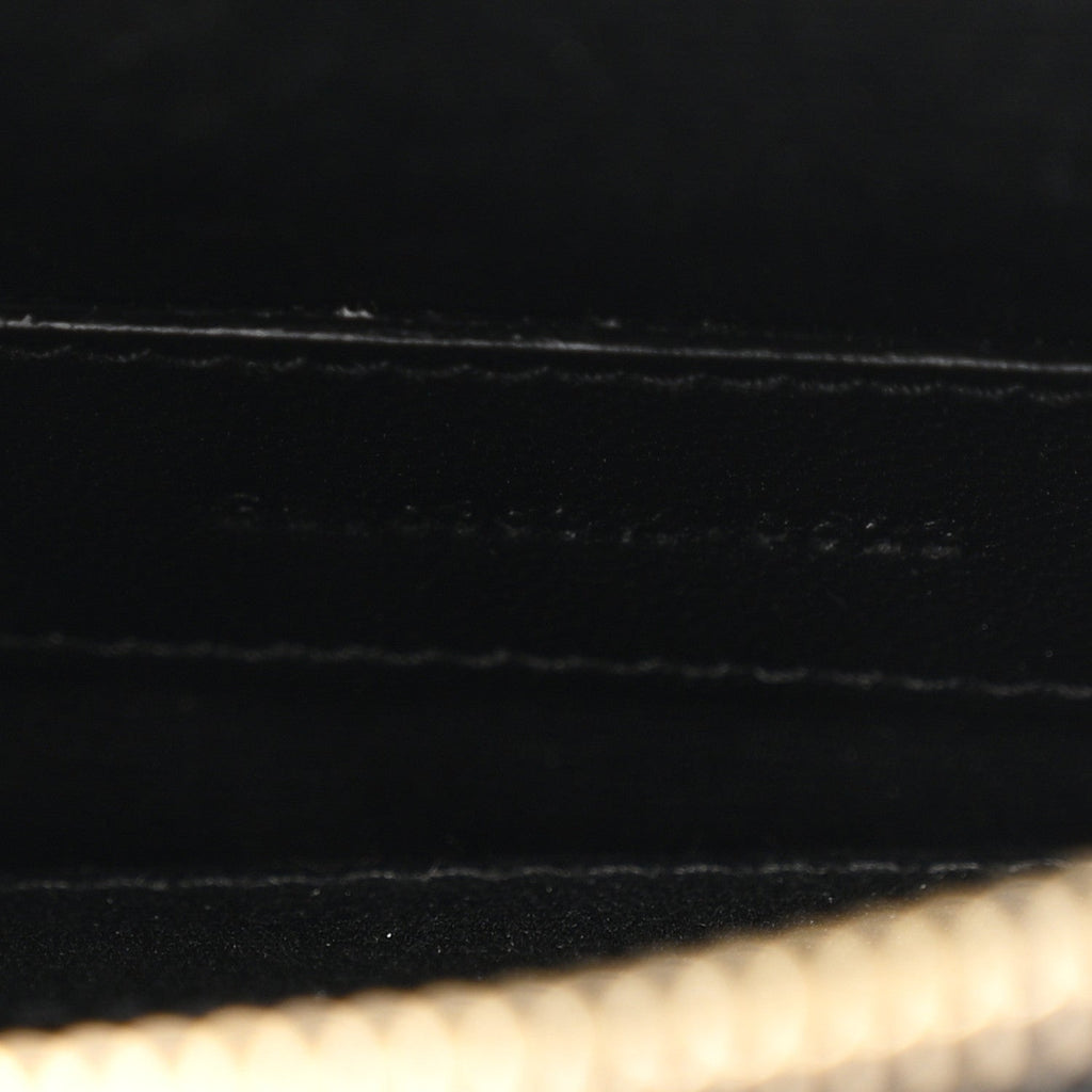 Grain De Poudre Chevron Monogram Large Bill Pouch Black