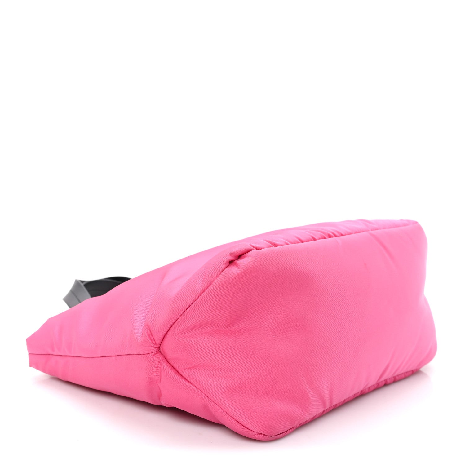 Tessuto Nylon Soft Padded Shopping Tote Fuxia