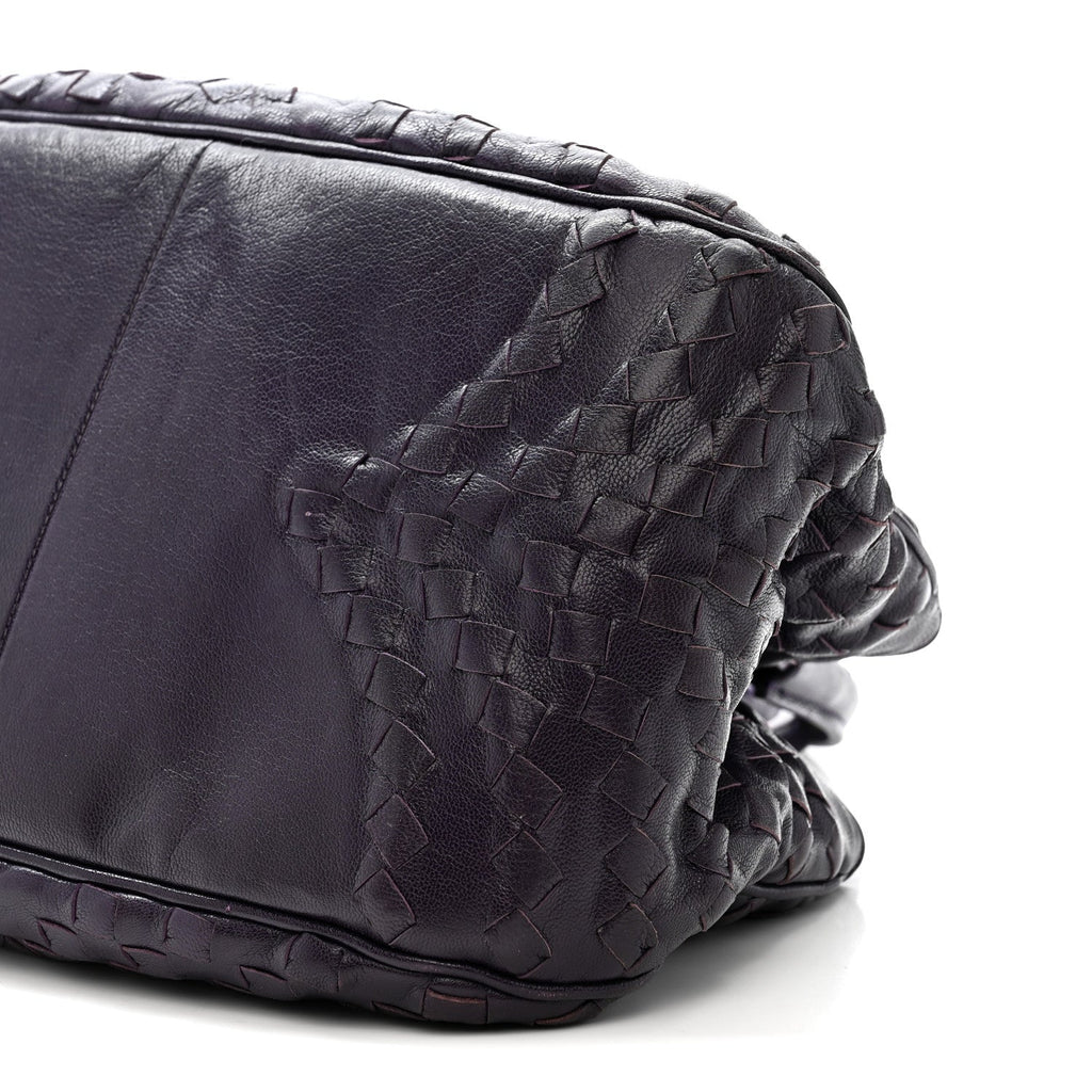 Nappa Intrecciato Maggiore Small Basket Bag Monalisa