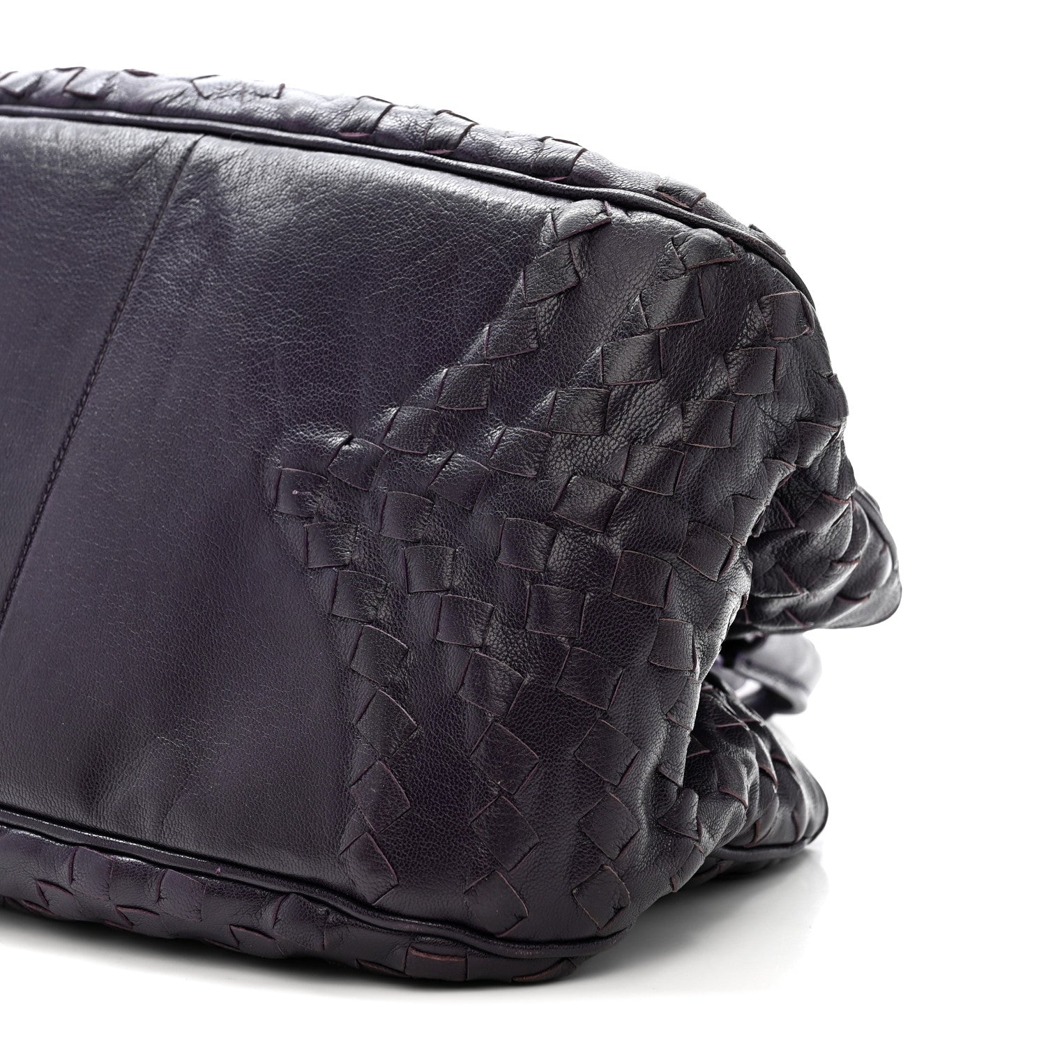 Nappa Intrecciato Maggiore Small Basket Bag Monalisa