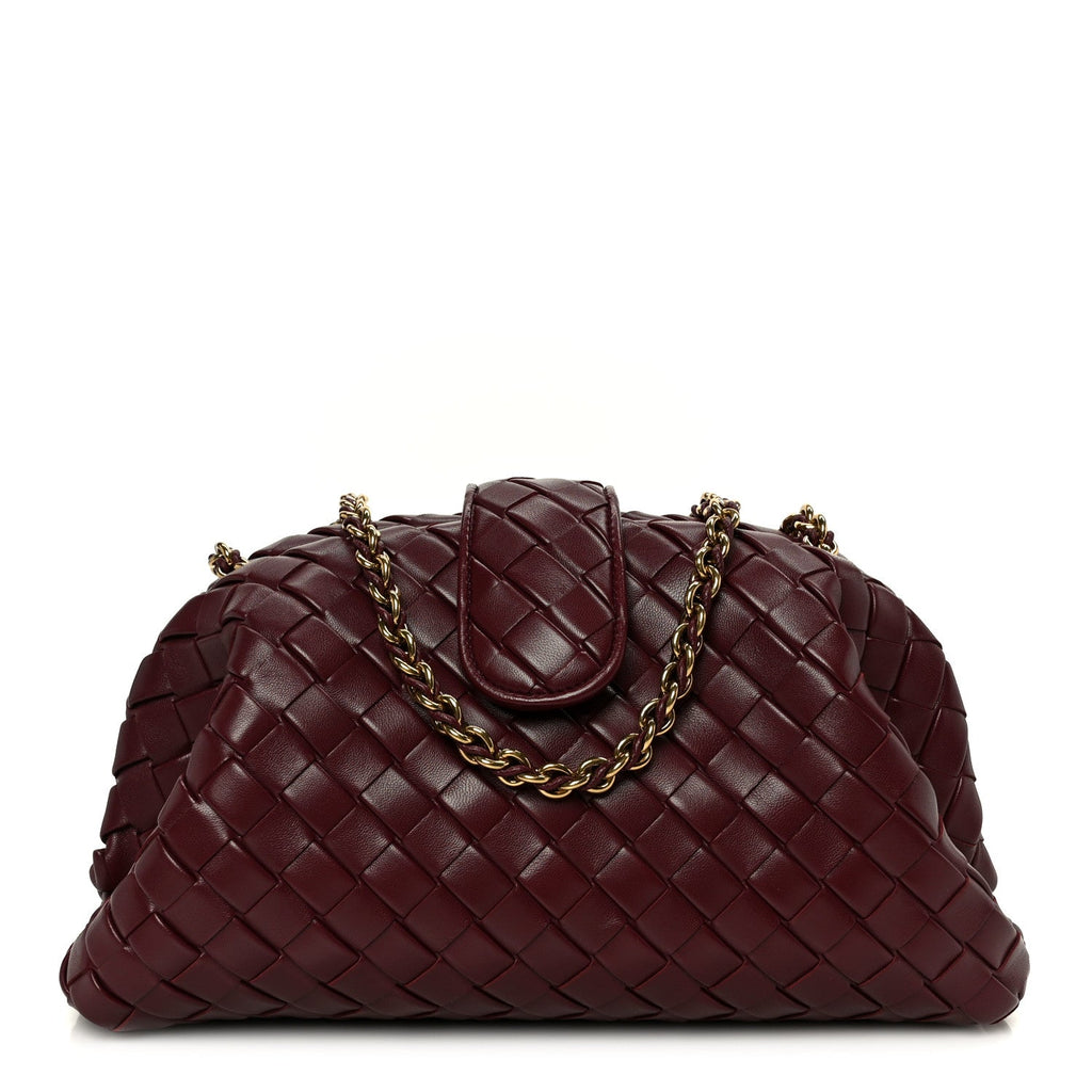 Nappa Intrecciato Teen The Lauren 1980 Clutch With Chain Barolo