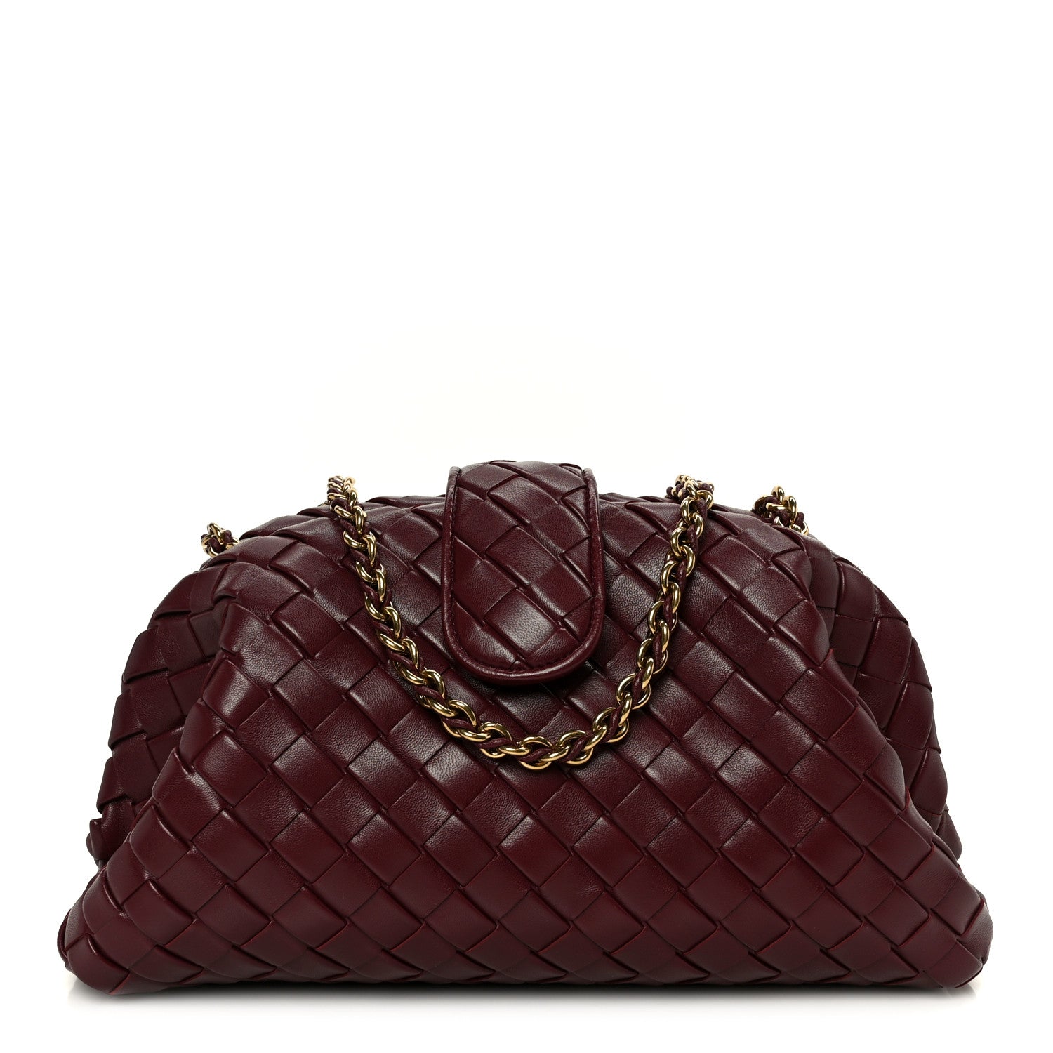 Nappa Intrecciato Teen The Lauren 1980 Clutch With Chain Barolo