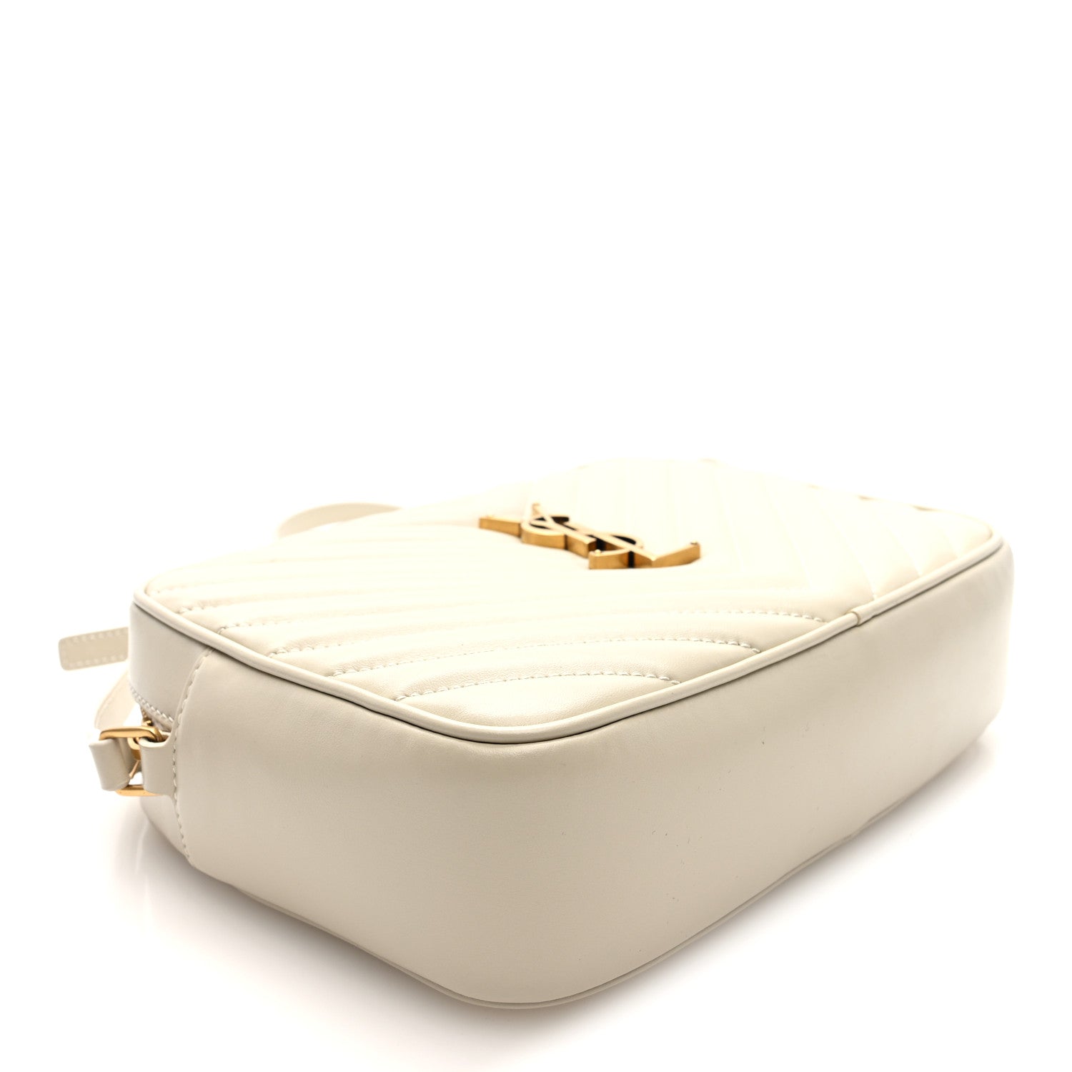 Calfskin Matelasse Monogram Lou Camera Bag Crema Soft