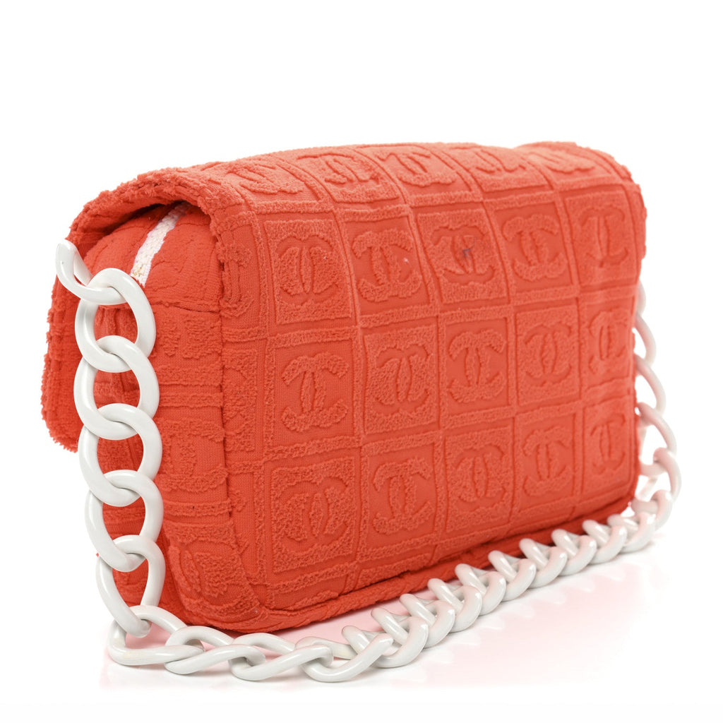 Terry Cloth CC Medium Single Flap Orange