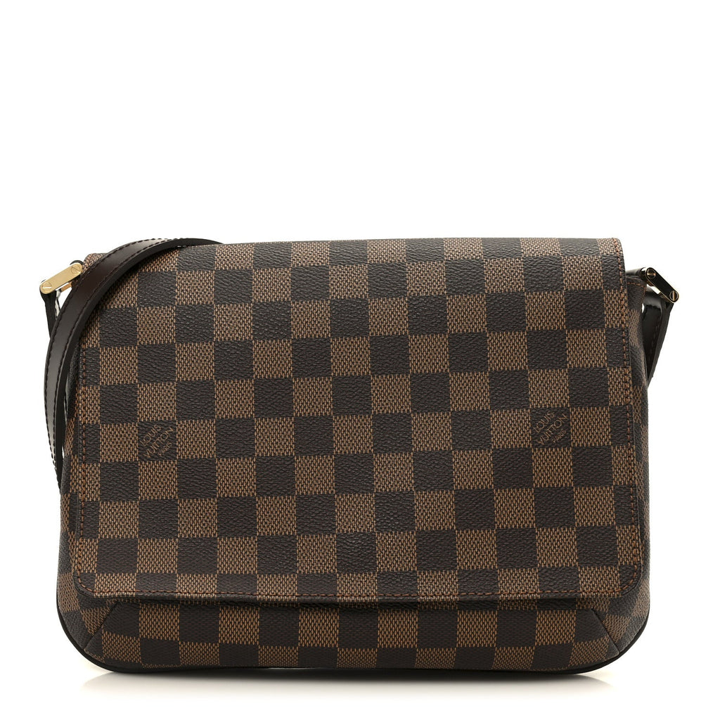 Damier Ebene Musette Tango Long Strap