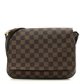 Damier Ebene Musette Tango Long Strap