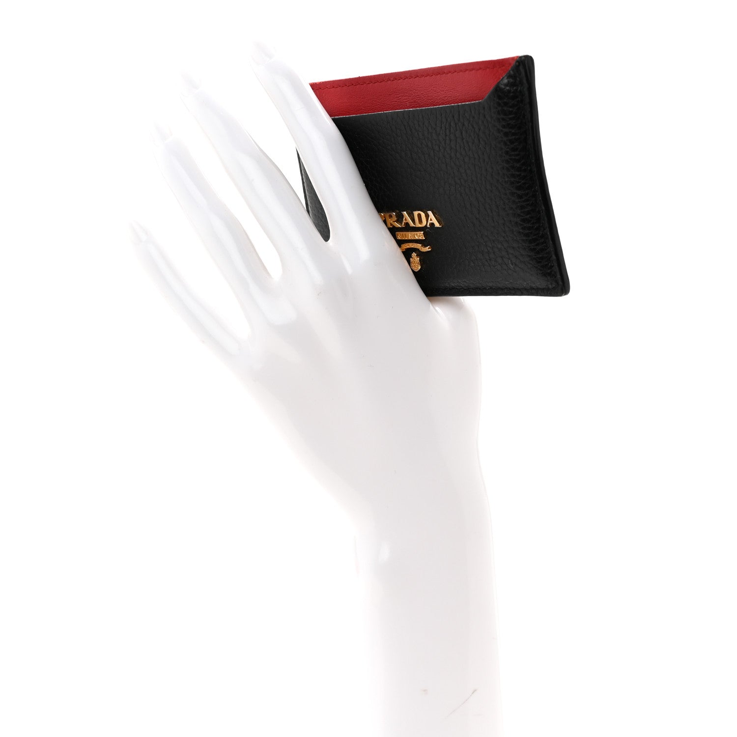 Vitello Grain Metal  Holder Black Fuoco
