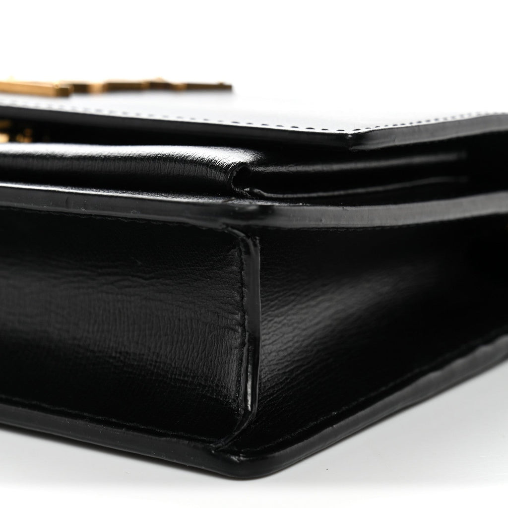 Calfskin Monogram Sunset Chain Wallet Black