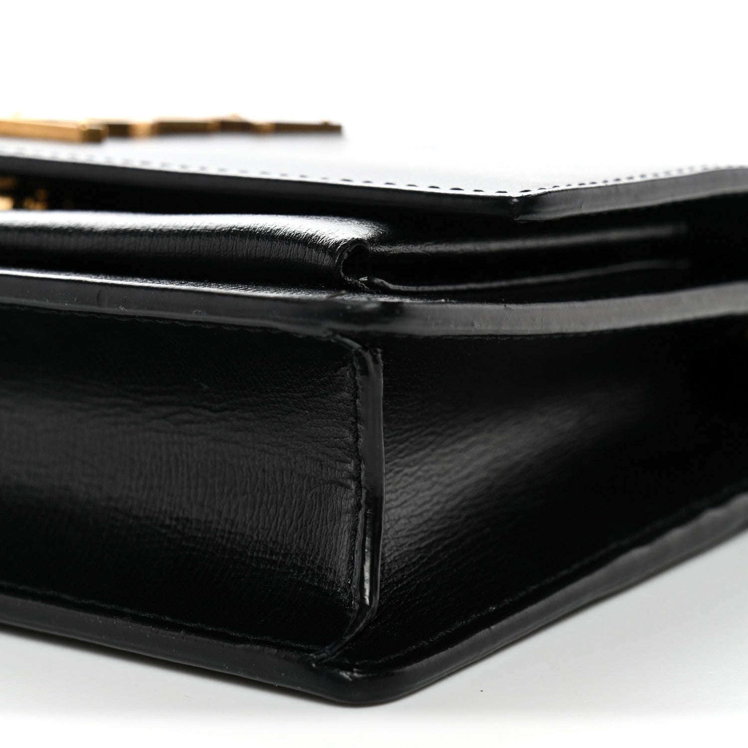 Calfskin Monogram Sunset Chain Wallet Black