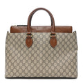 GG Supreme Monogram Small Zip Top Tote Beige Tuscany